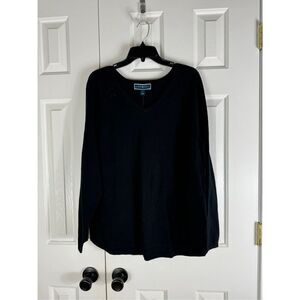 NWT Karen Scott Black Sweater Size L